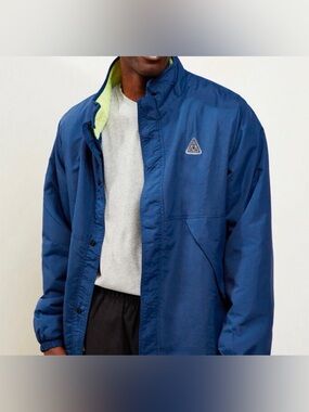 HUF Simon Sherpa Lined Jacket, Blue, Medium